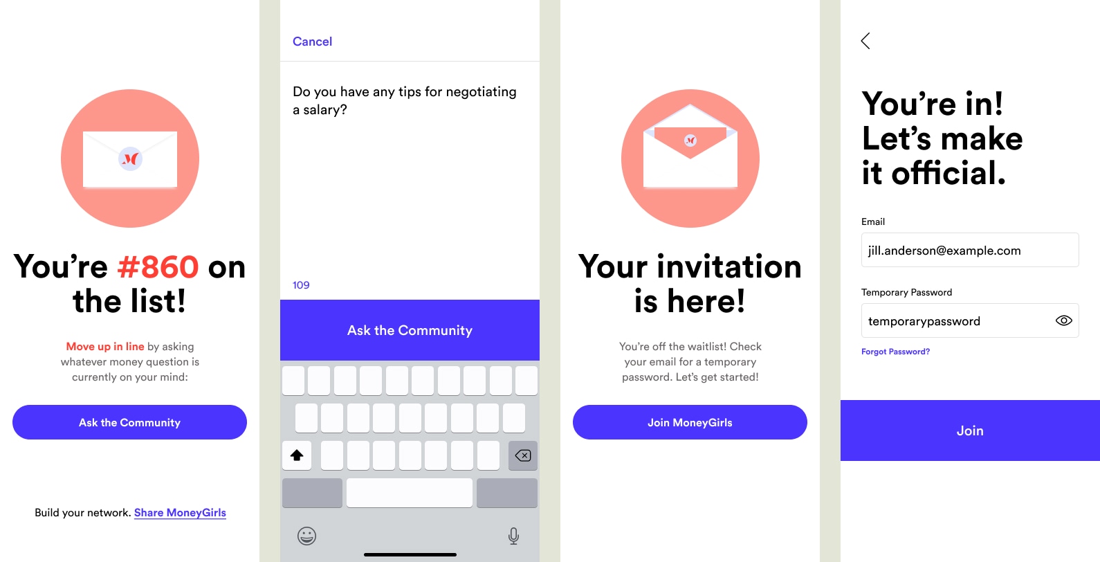 We experimented with a waitlist too. While on the waitlist, users could submit questions to the community to move up the list.